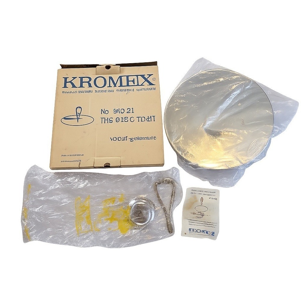 Vtg Kromex No 862-21 The Basic Tidbit Tray Vogue Chrome Serving Stand New in Box - Picture 2 of 10